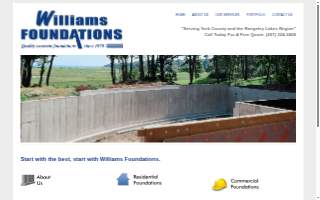 Williams Foundations Inc. website