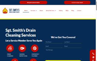 Sgt. Smith's Drain Cleaning Services website