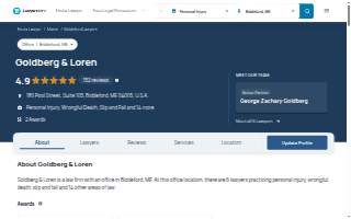 Goldberg & Loren website
