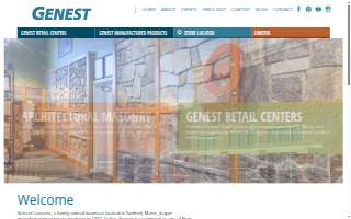 Genest Concrete: Landscape Masonry Supply & Genest Manufacturing website