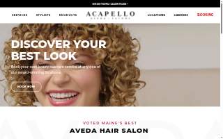 Acapello Aveda Salons website