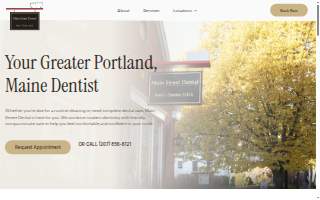 Main Street Dental website
