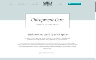 Family Sport and Spine website