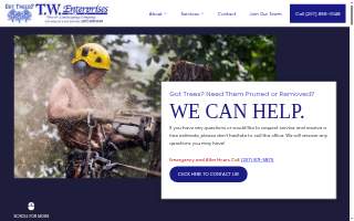 T.W. Enterprises, Inc Tree & Landscaping Co. website