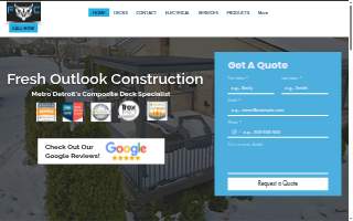 Fresh Outlook Construction website