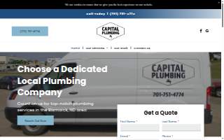 Capital Plumbing website