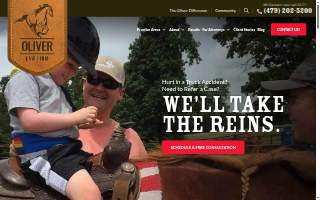Oliver Law Firm of Rogers website