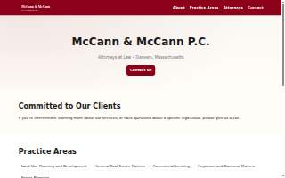 McCann Law website