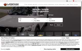 LaFontaine Chevrolet Plymouth website