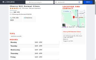 Cherry Hill Animal Clinic website