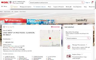 MinuteClinic at CVS of Troy website