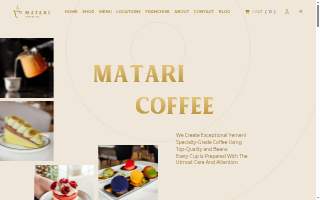Matari Coffee Co of Farmington Hills website
