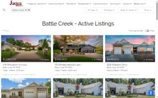 Jaqua Realtors of Kalamazoo website