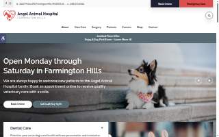 Angel Animal Hospital of Farmington Hills website