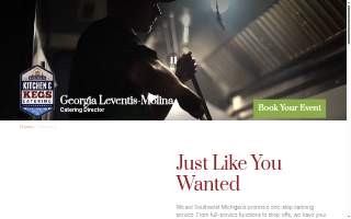 Kitchen & Kegs Catering by Latitude 42 Brewing Co website