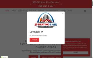 JP Heating and Air Conditioning website