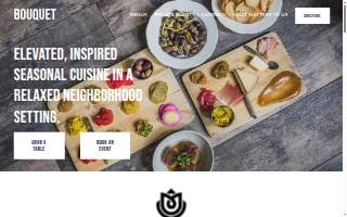 Bouquet Restaurant website