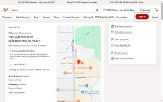 Walgreens Pharmacy of Rochester Hills website