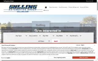 Golling Chevrolet website