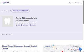 Royal Chiropractic and Dental Center website