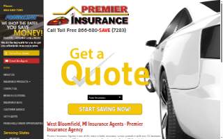 Premier Insurance Agency website