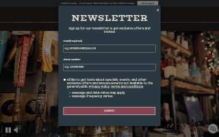 Butter Run Saloon website