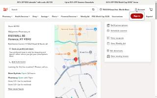 Walgreens Pharmacy of Florence website