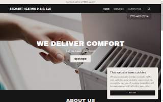 Stewart Heating and Cooling website