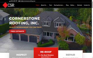 Cornerstone Roofing & Home Improvements of Royal Oak website