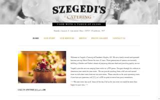 Szegedi's Catering website