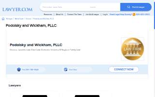 Podolsky and Wickham, PLLC website