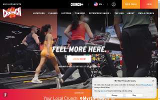 Crunch Fitness - Manchester website