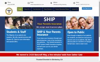 Campus Dental Care website