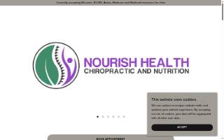 Nourish Health Chiropractic & Nutrition website