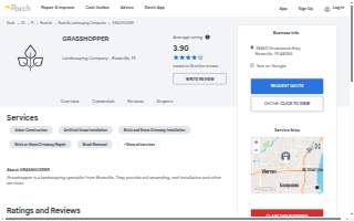 Grasshopper Landscaping website