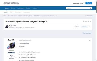 Sports Page website