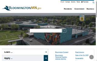 Bloomington Public Health Center website
