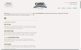 OMC Smokehouse website