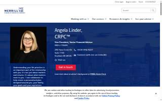 Merrill Lynch Financial Advisor Angela Linder website