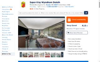 Super 8 by Wyndham Duluth website