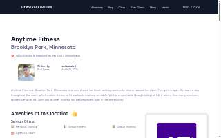 Anytime Fitness of Brooklyn Park website