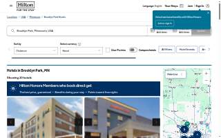 Hampton Inn Brooklyn Park website