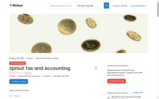Sprout Tax and Accounting website