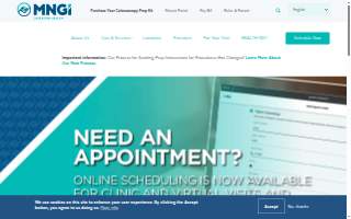 MNGI Digestive Health - Plymouth Endoscopy Center & Clinic website