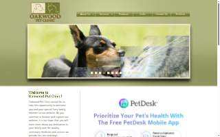Oakwood Pet Clinic website