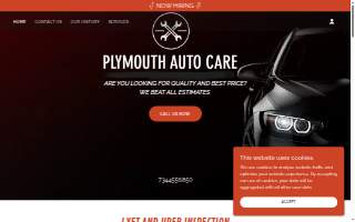 Plymouth Auto Care website