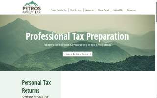 Petros Family Tax (Formerly LifeStyle Tax) website
