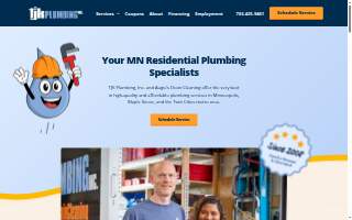 TJK Plumbing, Inc. of Maple Grove website