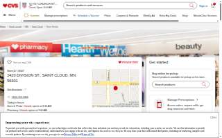 CVS Pharmacy of St. Cloud website