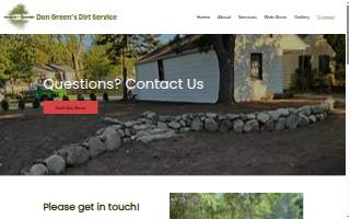 Don Green's Dirt Service website